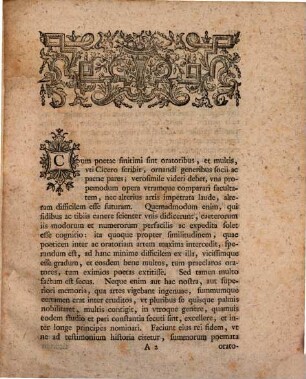 Prolvsio De Plavsvs Oratorii Et Poetici Differentia