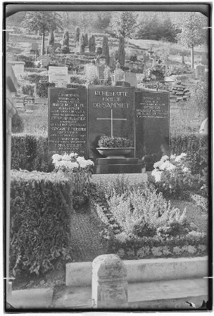 Königstein. Friedhof, Familiengrab Dr. Sammet
