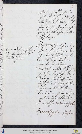Zwantzig ein - Zwantzig fünf