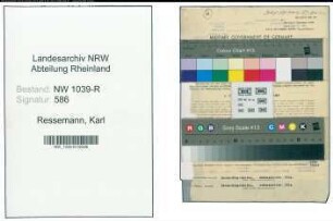 Entnazifizierung Karl Ressemann , geb. 21.11.1897 (Bankangestellter)