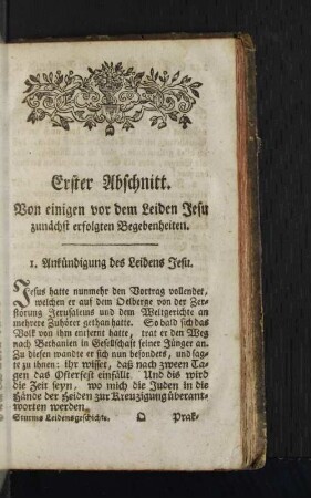 [Erklärende Umschreibung der Leidensgeschichte Jesu mit kurzen Anwendungen auf das Herz.]