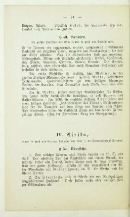 IV. Afrika