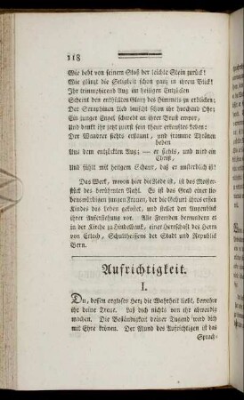 Aufrichtigkeit