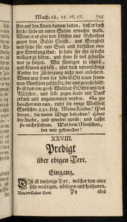 705-720, XXVIII. Predigt