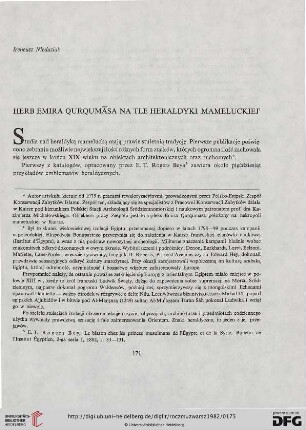 26: Herb emira Qurqumāsa na tle heraldyki mameluckiej