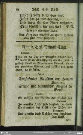 Am 2. Heil. Pfingst-Tage