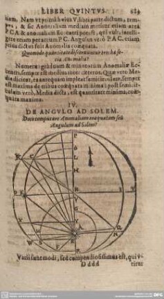 IV. DE ANGULO AD SOLEM.
