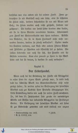 II. Der Lederhandel.