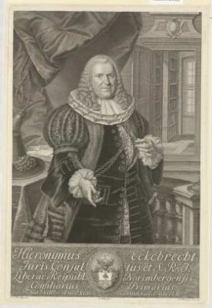 Hieronymus Eckebrecht (= Eckenbrecht); geb. 17.12.1692 in Nürnberg; gest. 27.08.1754