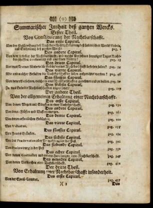Summarischer Innhalt deß gantzen Wercks
