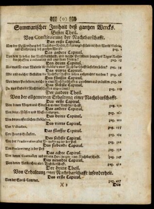 Summarischer Innhalt deß gantzen Wercks