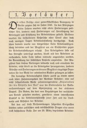1. Vorläufer
