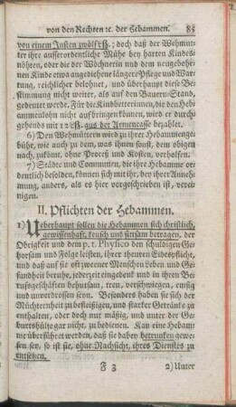 II. Pflichten der Hebammen.