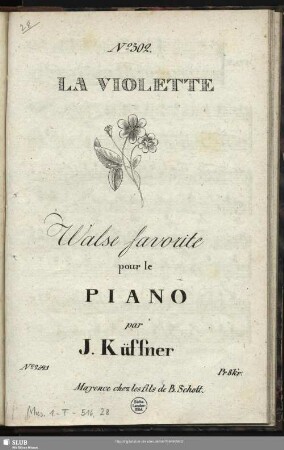 La Violette : Walse favorite pour le Piano