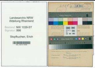 Entnazifizierung Erich Stopfkuchen , geb. 03.01.1910 (Maurer)