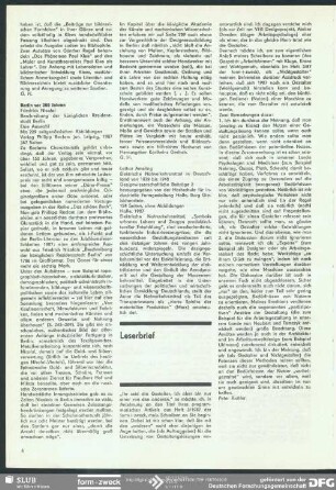 zu „Arbeitsformen“ in Heft 3/87 : Leserbrief