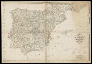 Carte des Royaumes d'Espagne et de Portugal