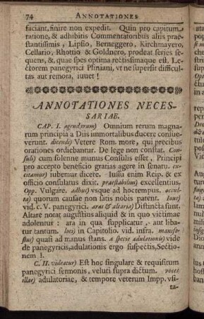 Annotationes Necessariae
