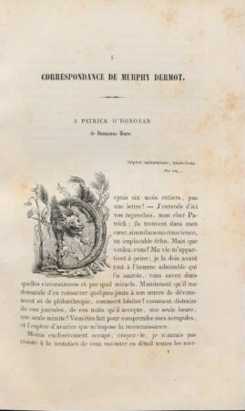 Correspondance de Murphy Dermot