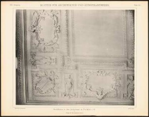 Stuckdecke im Junkerhaus, Frankfurt/Oder: Ansicht (aus: Blätter für Architektur und Kunsthandwerk, 19. Jg., 1906, Tafel 99)