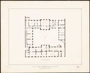 Hotel des Kaisers von Russland (russische Botschaft), Berlin: Grundriss EG, Maßstabsleiste