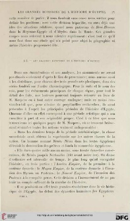 § 3: Les grandes divisions de l’histoire d’Égypte