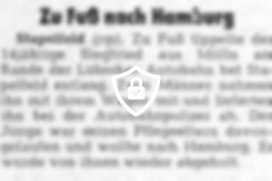 Zu Fuß nach Hamburg