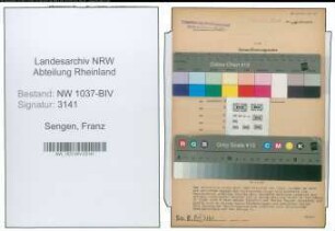 Entnazifizierung Franz Sengen , geb. 07.06.1885 (Bahnamtmann)