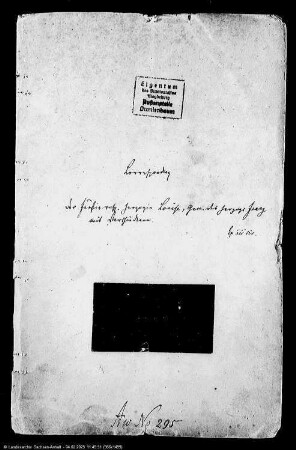 Korrespondenz der Herzogin Louise von Anhalt-Dessau mit Verschiedenen