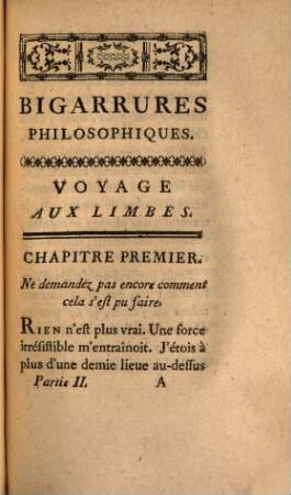 Bigarrures Philosophiques, Seconde Partie