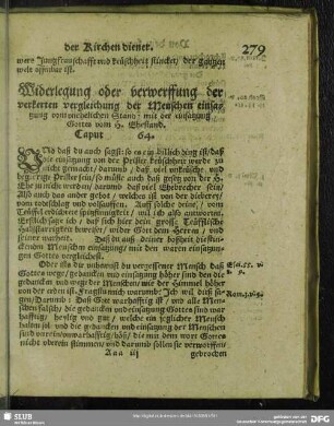 Widerlegung oder verwerffung der verkerten vergleichung der Menschen einsatzung vom unehelichen Stand: mit der einsatzung Gottes vom H. Ehestand. Caput 64.
