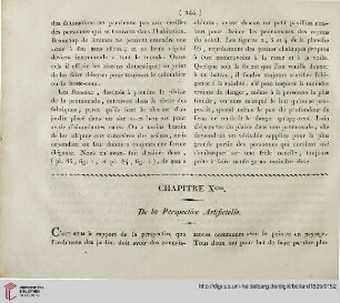 Chapitre Xeme: De la Perspective Artificielle