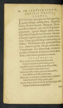 Capitis Tertii Textus.