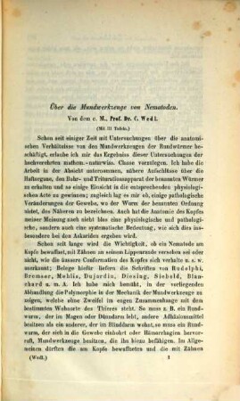 Separatabdrücke aus den Sitzungsberichten der Kais. Akademie d. Wiss. in Wien, math.-nat. El.. 2