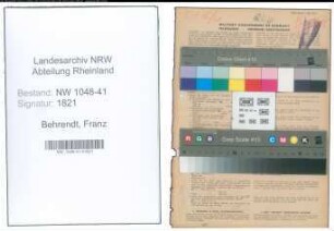 Entnazifizierung Franz Behrendt , geb. 07.02.1898 (Polizist)