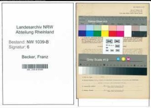 Entnazifizierung Franz Becker , geb. 08.02.1898 (Haendler)