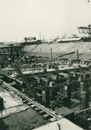 Kaimauerverstärkung, Le Havre, 1928-1930