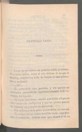 Capítulo XXXV. - Dudas.