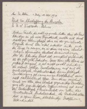 Wink zur Abschaffung des Menschen. Abschrift von Hannah Höch