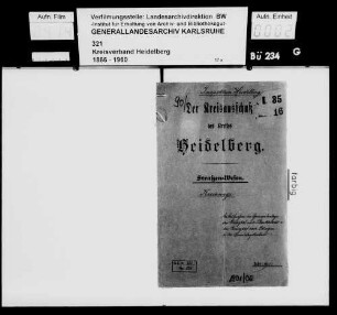 Gesuch um Aufnahme der Wege [Heidelberg-]Grenzhof - Plankstadt (Kreis Mannheim) und [Heidelberg-]Grenzhof - Edingen[-Neckarhausen] (Kreis Mannheim) in den Kreiswegverband