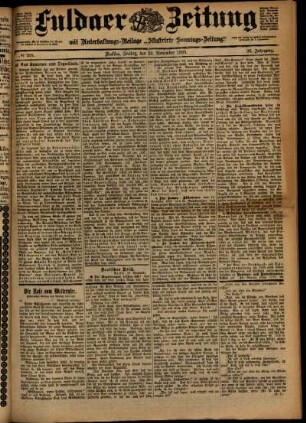 Ausgabe vom Freitag, den 24. November 1899.