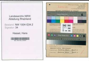 Entnazifizierung Hans Hassel , geb. 19.09.1905 (Apotheker)