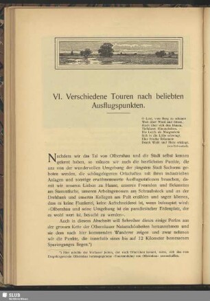 VI. Verschiedene Touren nach beliebten Ausflugspunkten
