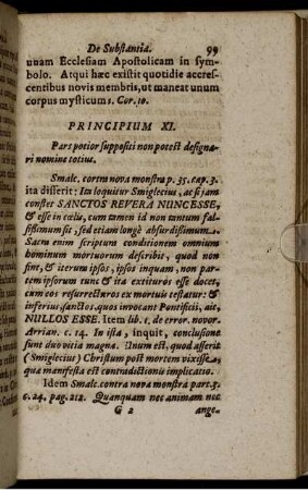 Principium XI. Pars potior suppositi non potest designari nomine totius.
