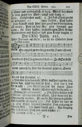 Der CXXI. - CXXX. Psalm