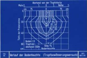 Verlauf der Bodenfeuchte (Tropfbewässerungsversuch)