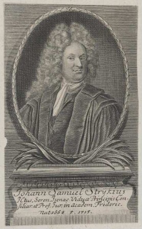Bildnis des Johann Samuel Strykius
