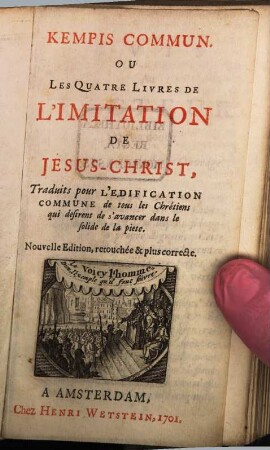 Les 4 Livres de l'imitation de Jesus Christ