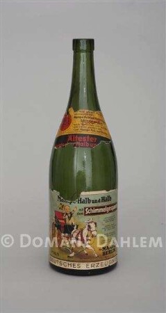 Kräuterlikör-Flasche "Mampe-Halb und Halb"