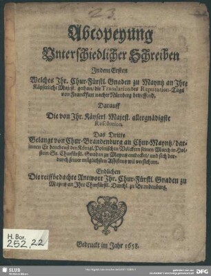 Abcopeyung unterschiedlicher Schreiben